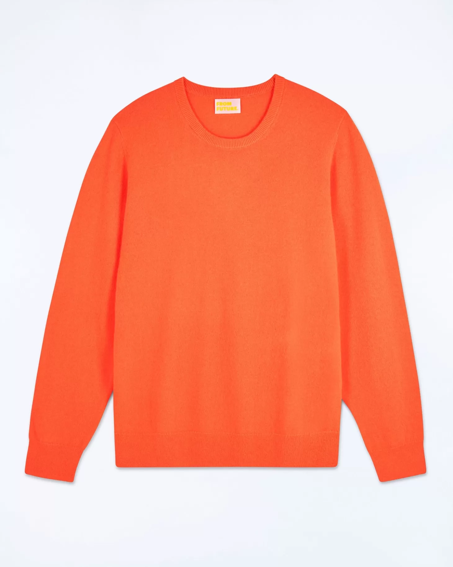 FROM FUTURE Basic Crew Neck Sweater Utopic Orange Best Sale