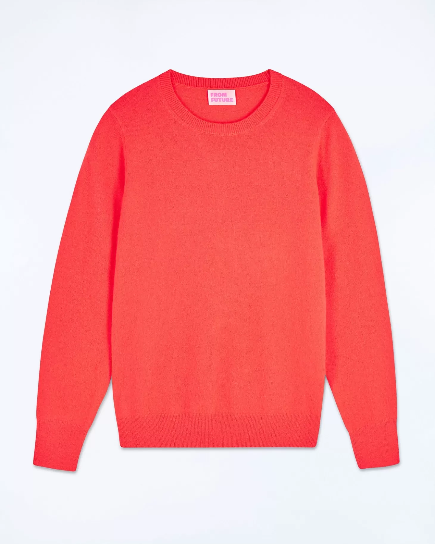 FROM FUTURE Basic Crew Neck Sweater Utopic Coral Outlet