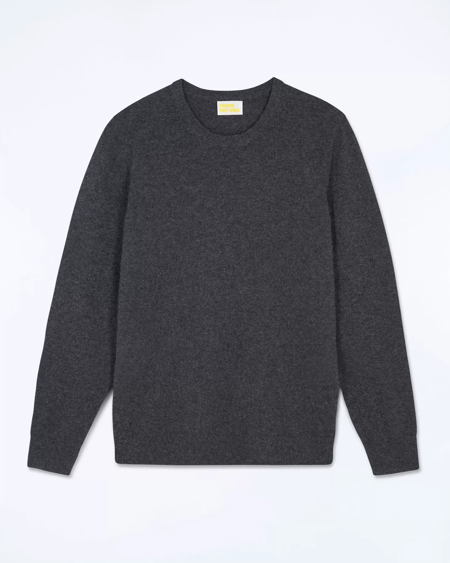 FROM FUTURE Basic Crew Neck Sweater Anthracite Cheap