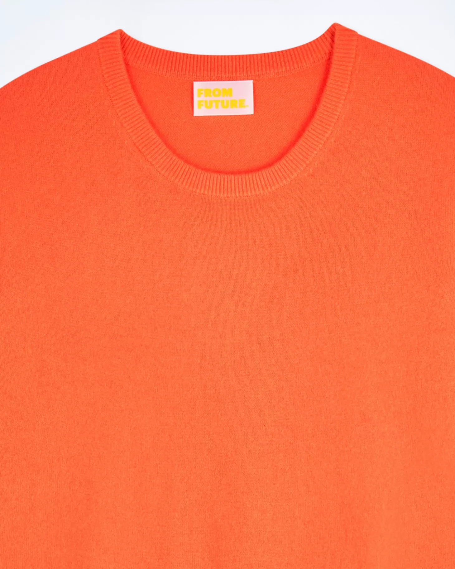 FROM FUTURE Basic Crew Neck Sweater Utopic Orange Best Sale