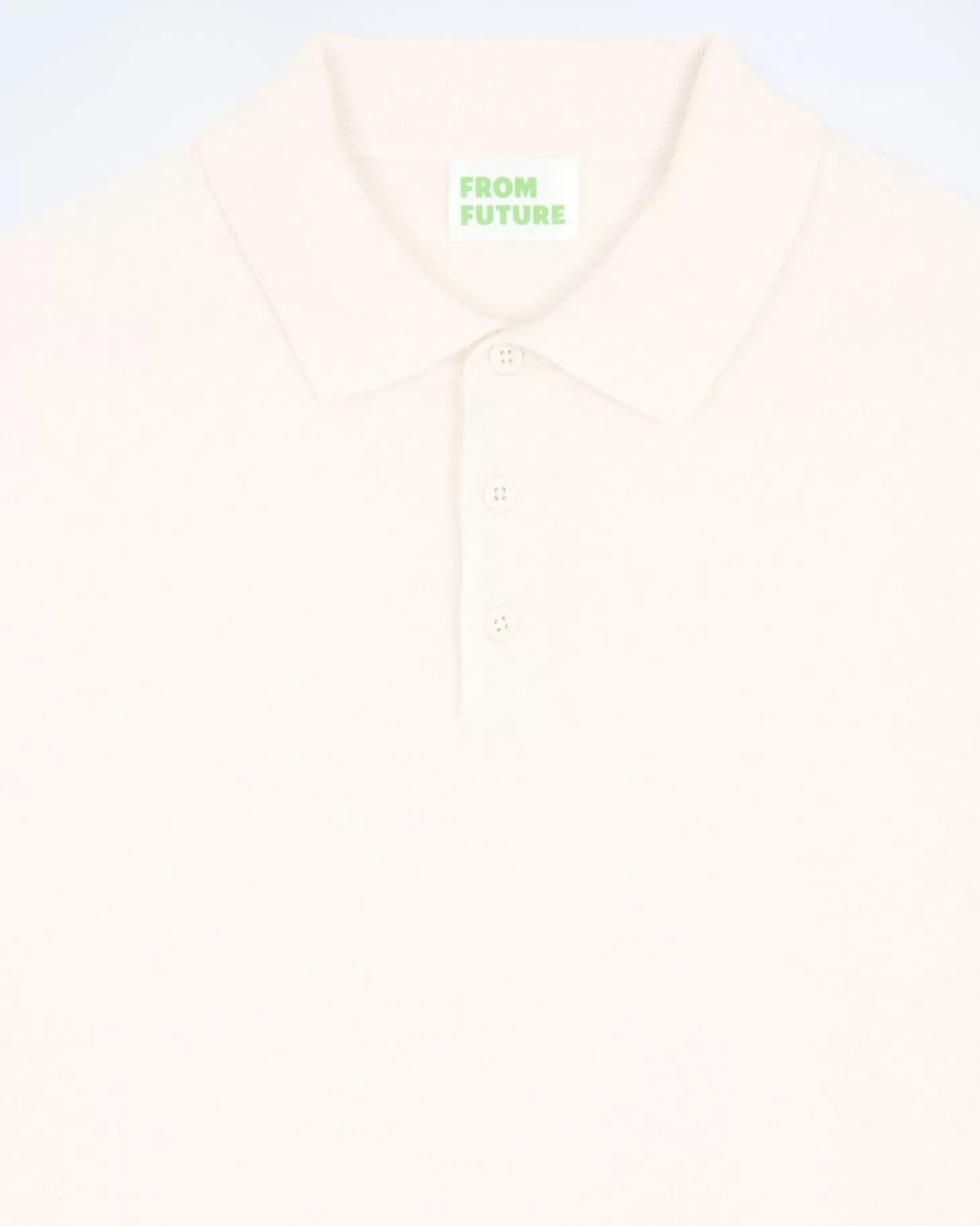 FROM FUTURE Basic Polo Neck Sweater Ecru Store