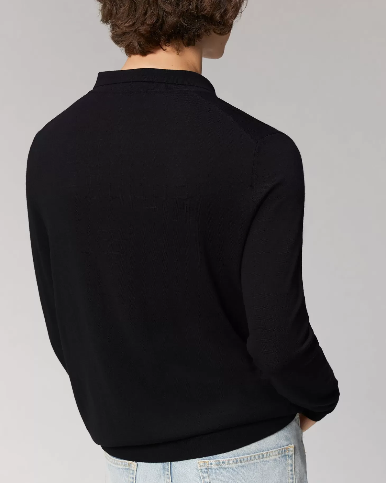 FROM FUTURE Basic Polo Neck Sweater Black Best