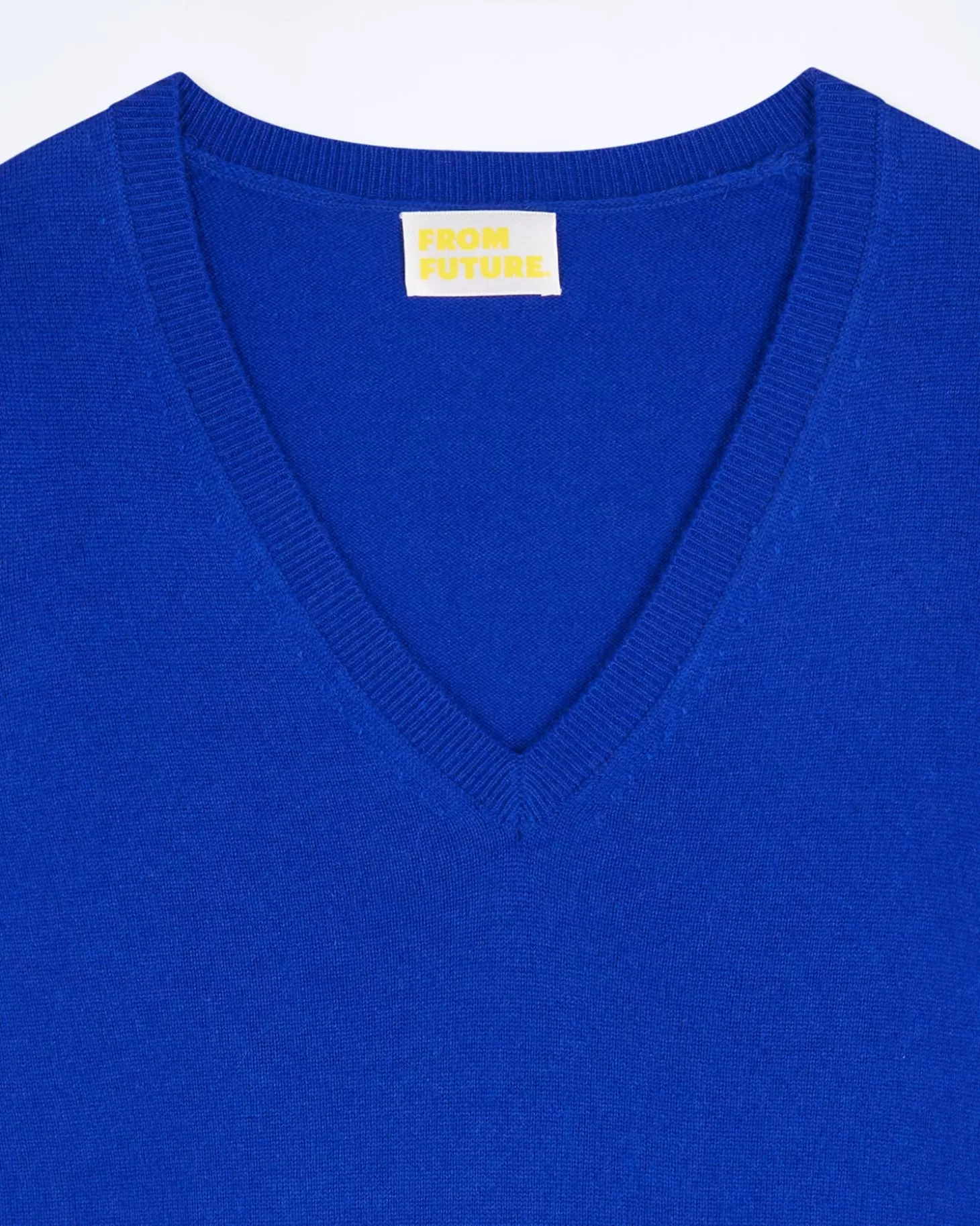 FROM FUTURE Basic V-Neck Sweater Pop Blue Cheap