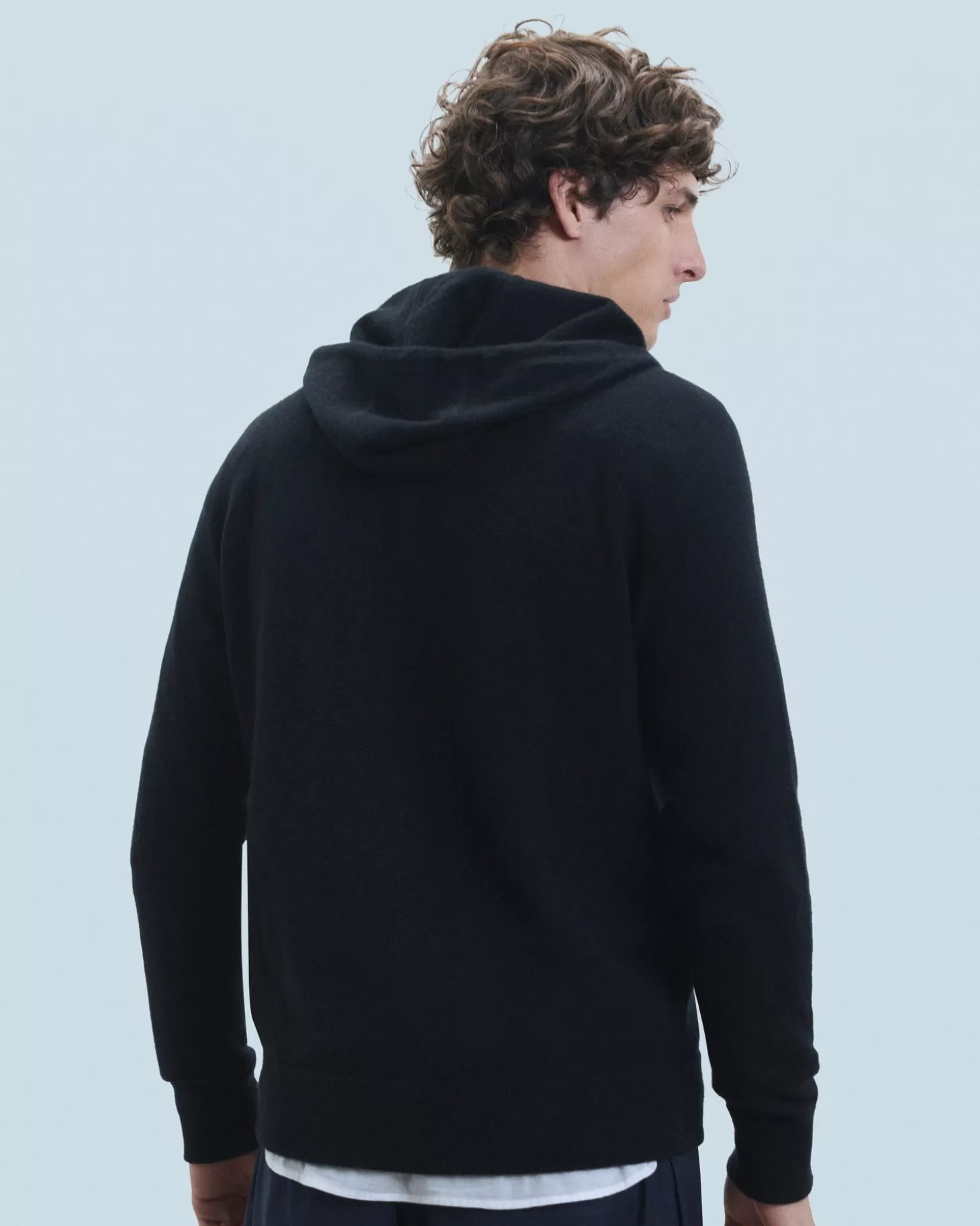 FROM FUTURE Basic Zip-Up Hoodie Black Shop