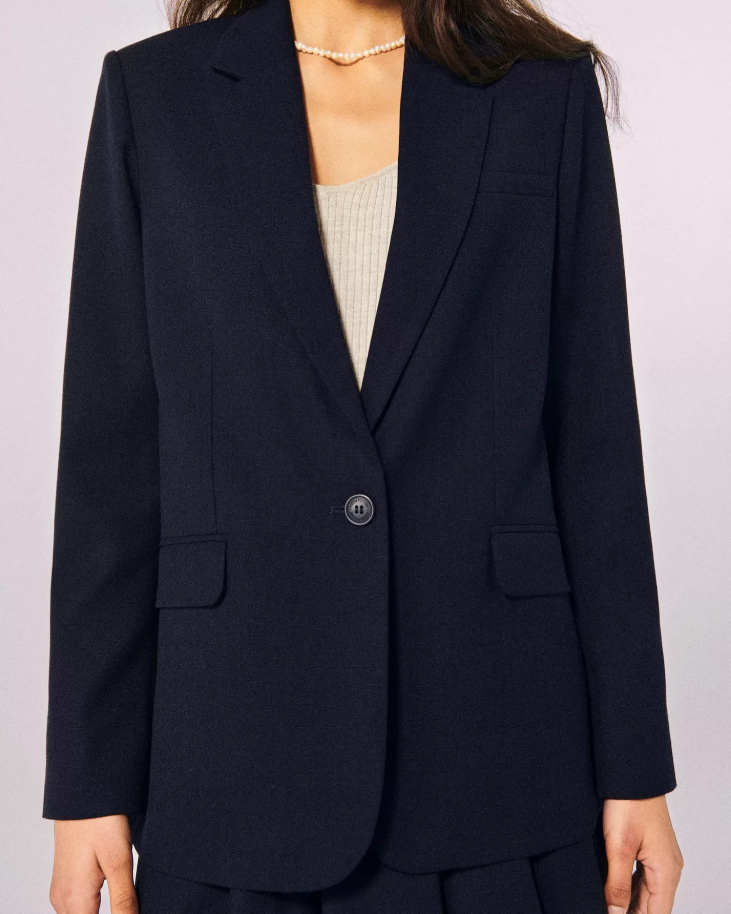 FROM FUTURE Blazer Jacket Navy Shop