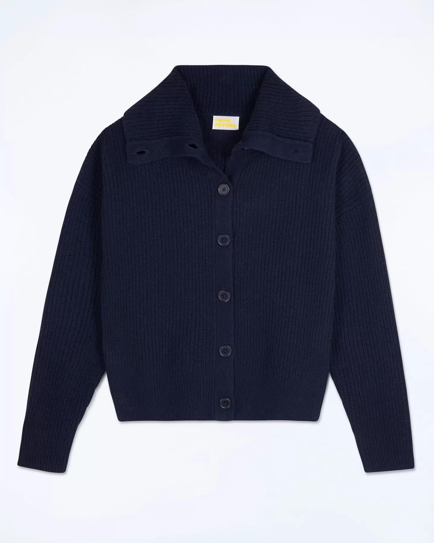 FROM FUTURE Cardigan Sweater Navy Cheap