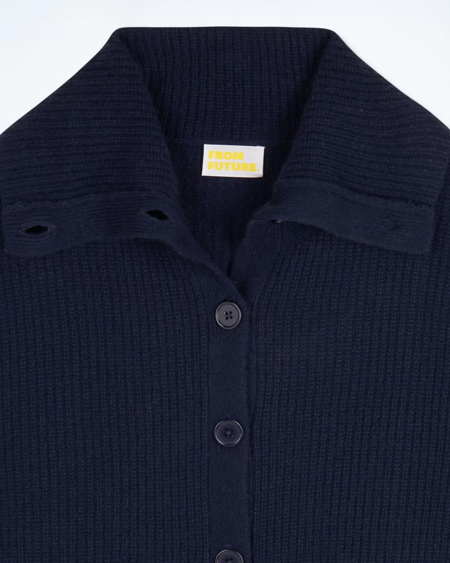 FROM FUTURE Cardigan Sweater Navy Cheap