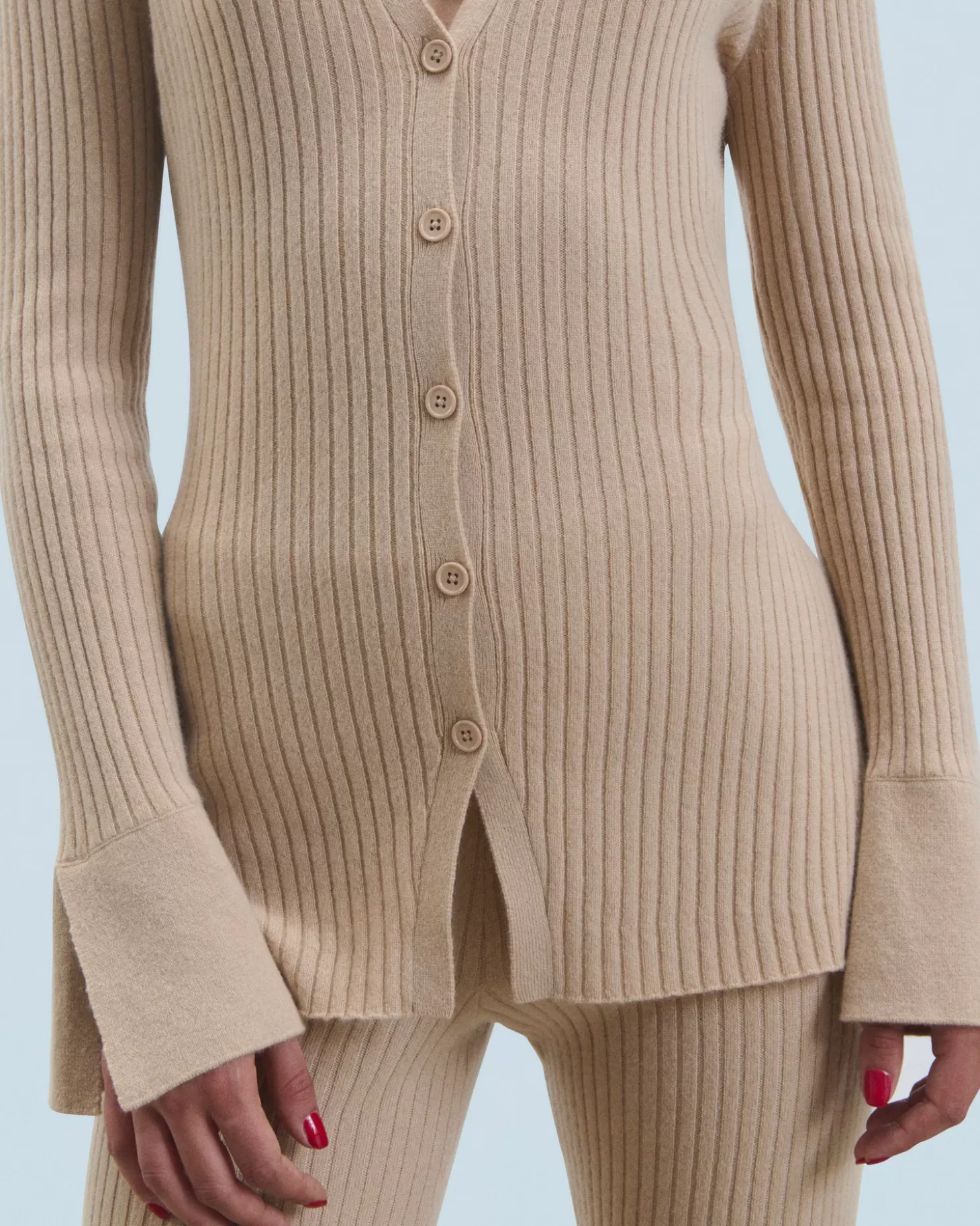 FROM FUTURE Cardigan Sweater Beige Best Sale