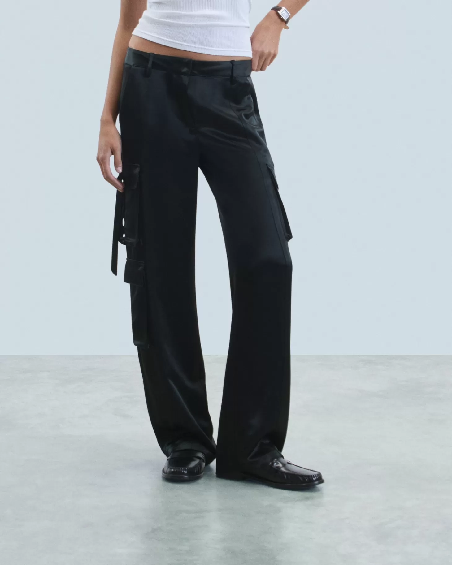 FROM FUTURE Cargo Pants Black Discount