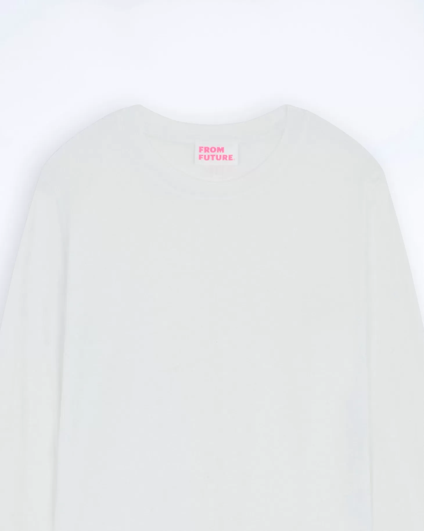 FROM FUTURE Crewneck Long Sleeve T-shirt White Fashion