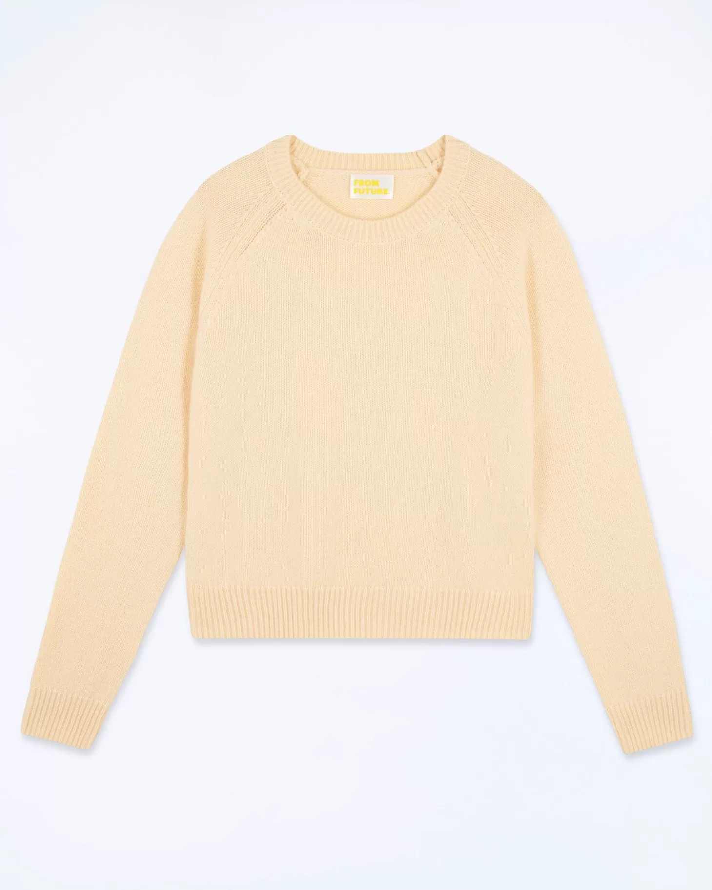 FROM FUTURE Crewneck Raglan Sweater Frozen Yellow Shop