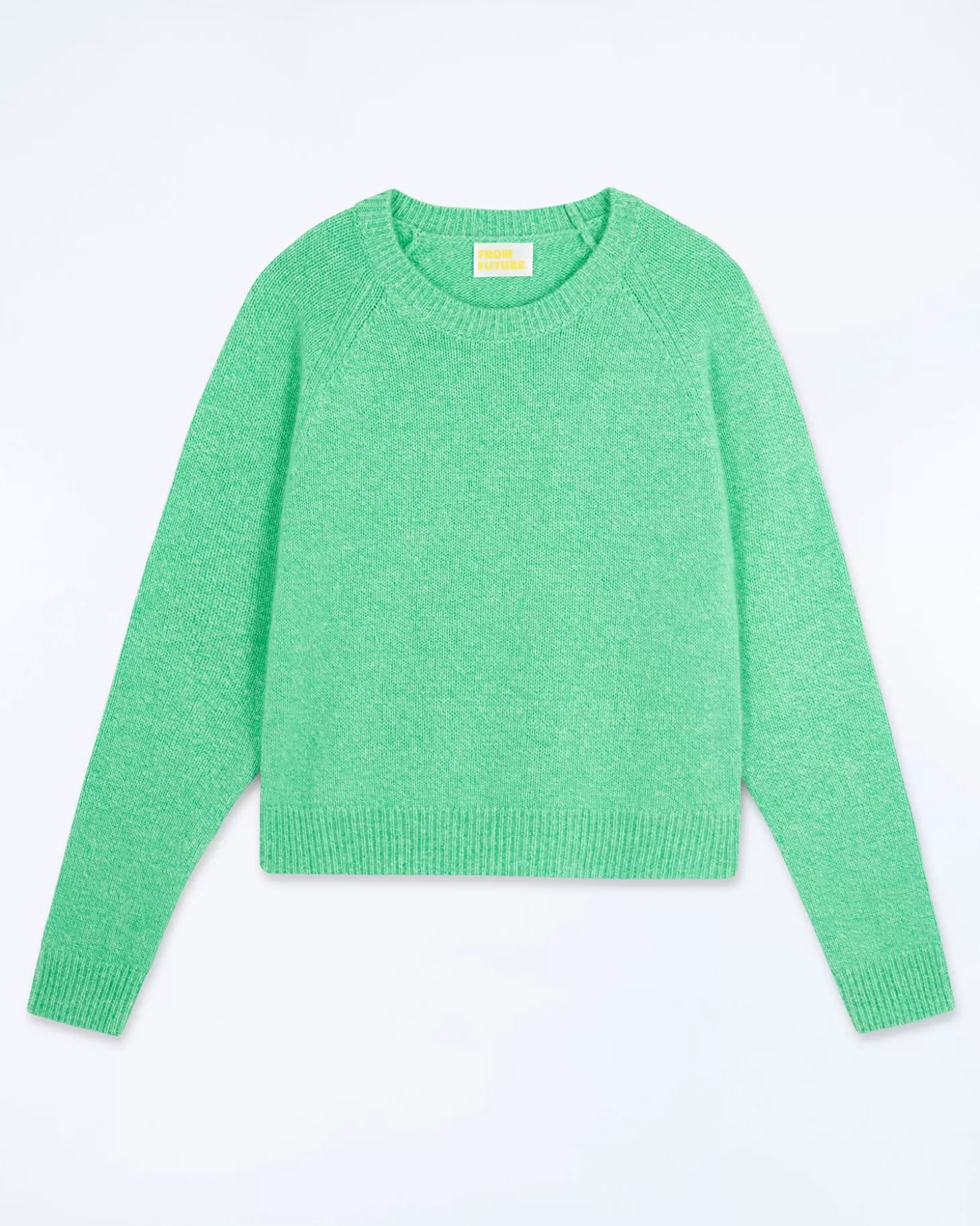 FROM FUTURE Crewneck Raglan Sweater Utopic Green Best Sale