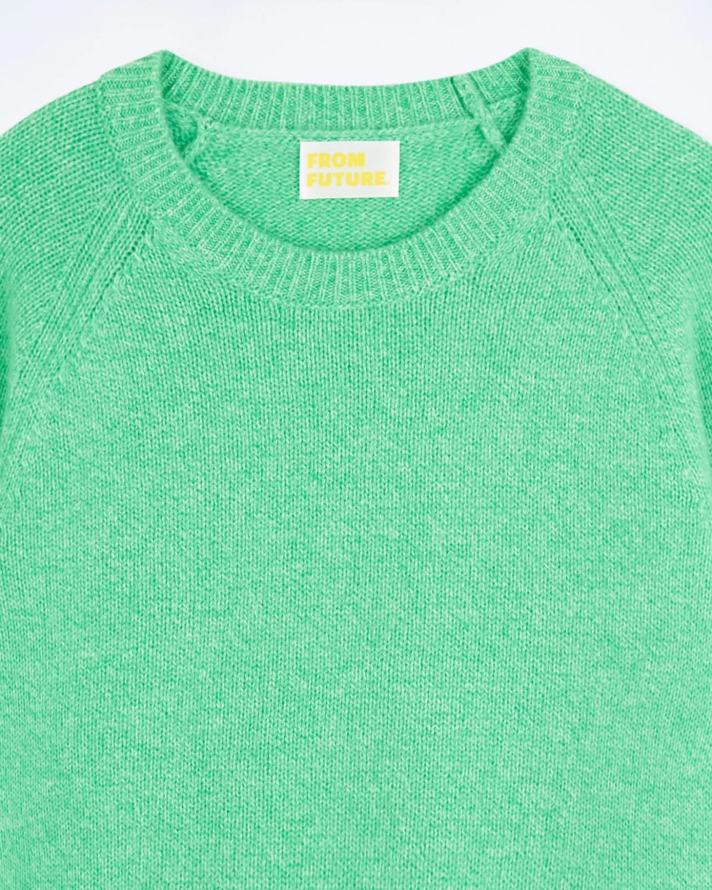 FROM FUTURE Crewneck Raglan Sweater Utopic Green Best Sale