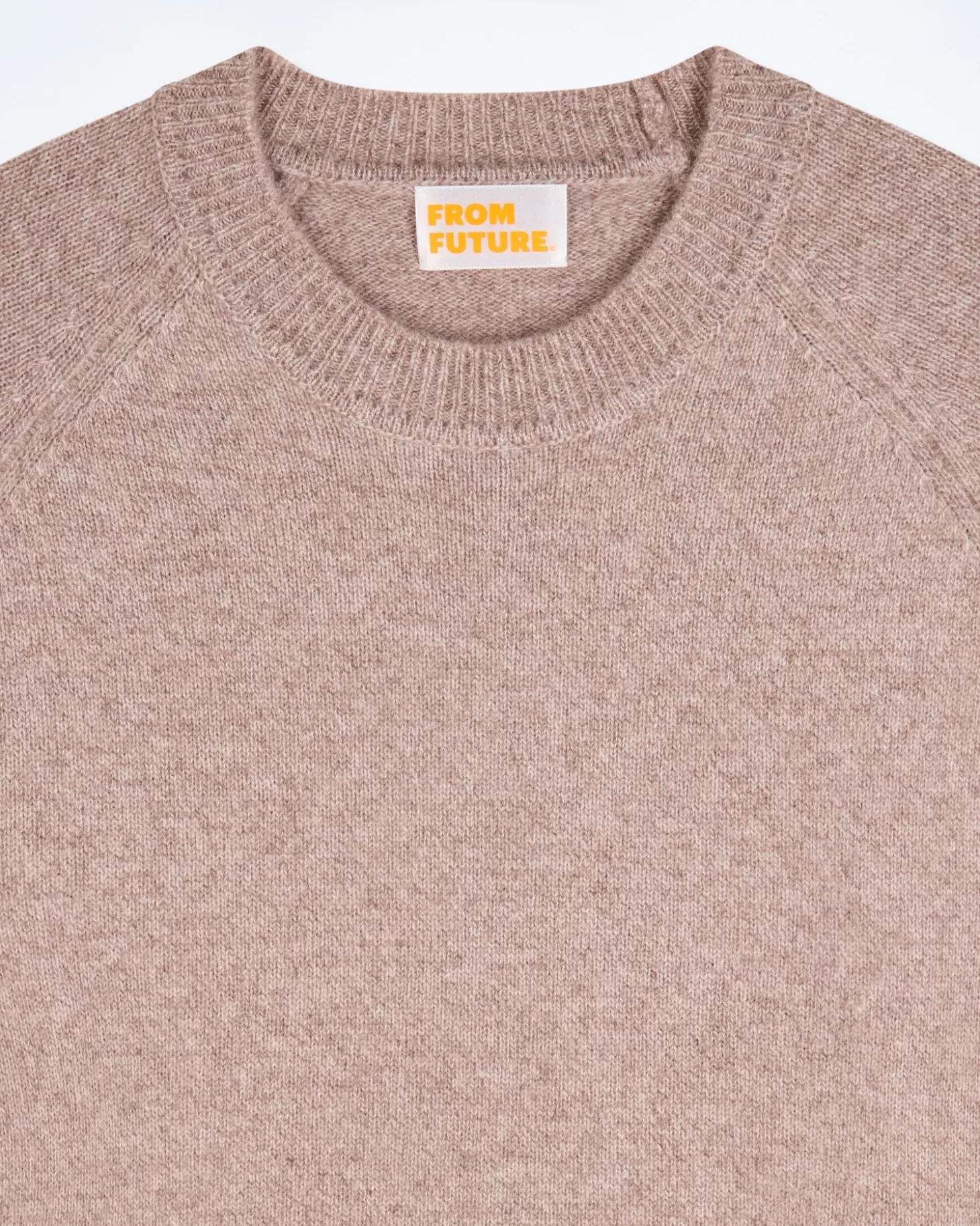 FROM FUTURE Crewneck Raglan Sweater Taupe Online