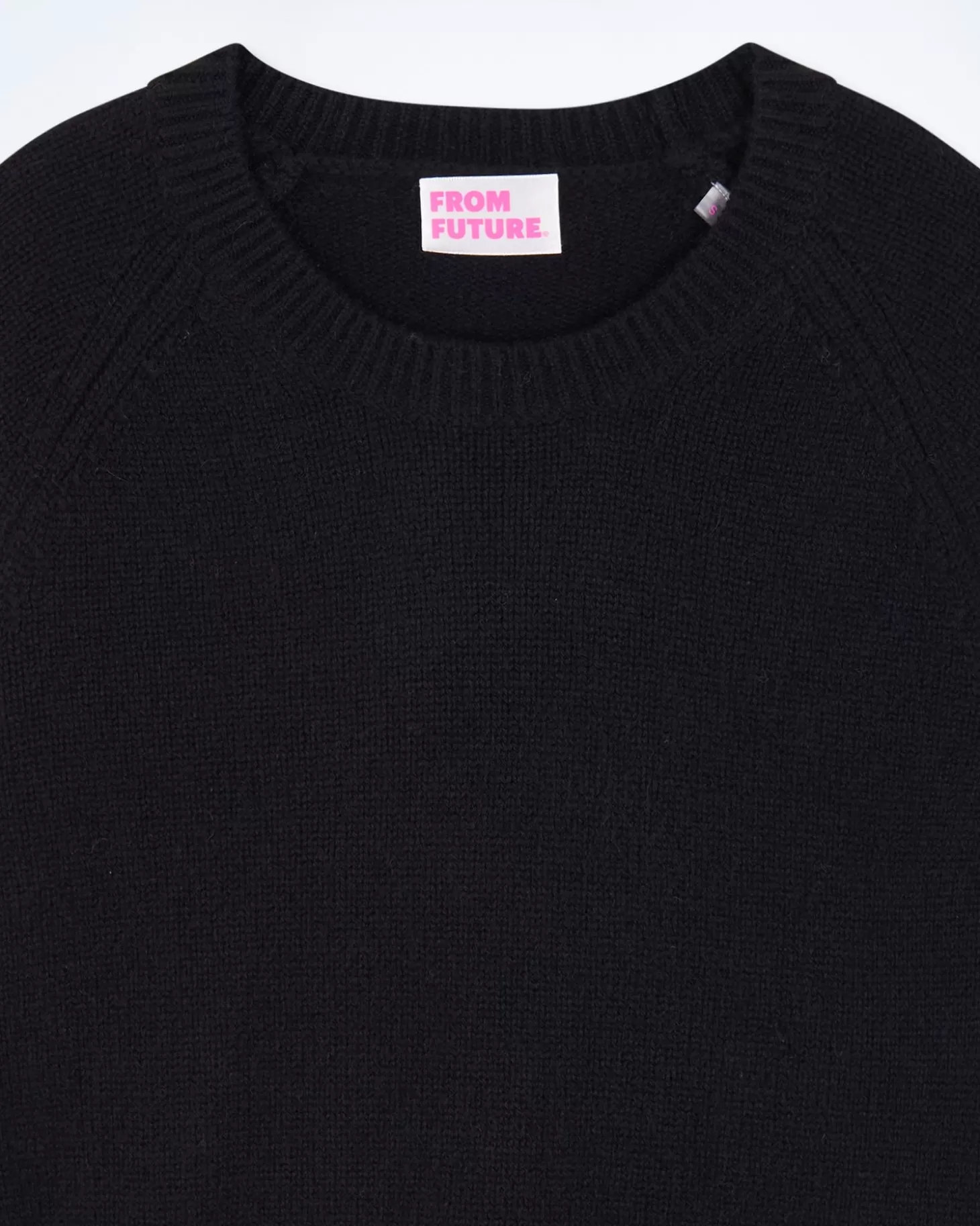 FROM FUTURE Crewneck Raglan Sweater Black Shop