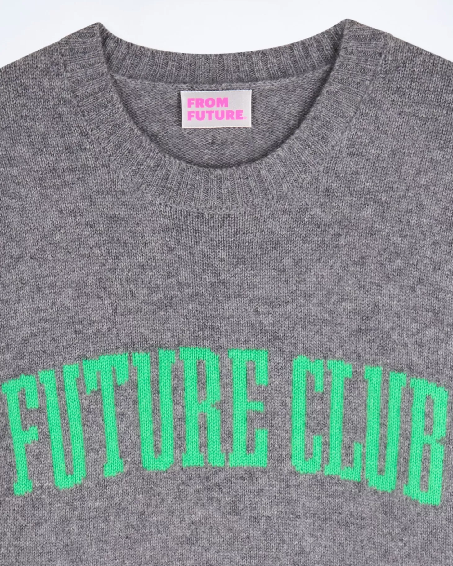 FROM FUTURE Crewneck Sweater Dark Heather Gray Cheap