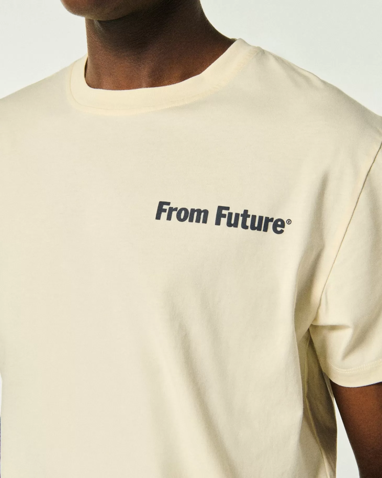 FROM FUTURE Crewneck T-shirt Sand Store