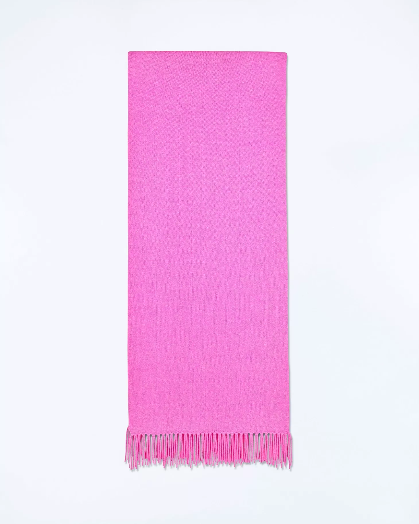 FROM FUTURE Fringed Scarf Pink Sale