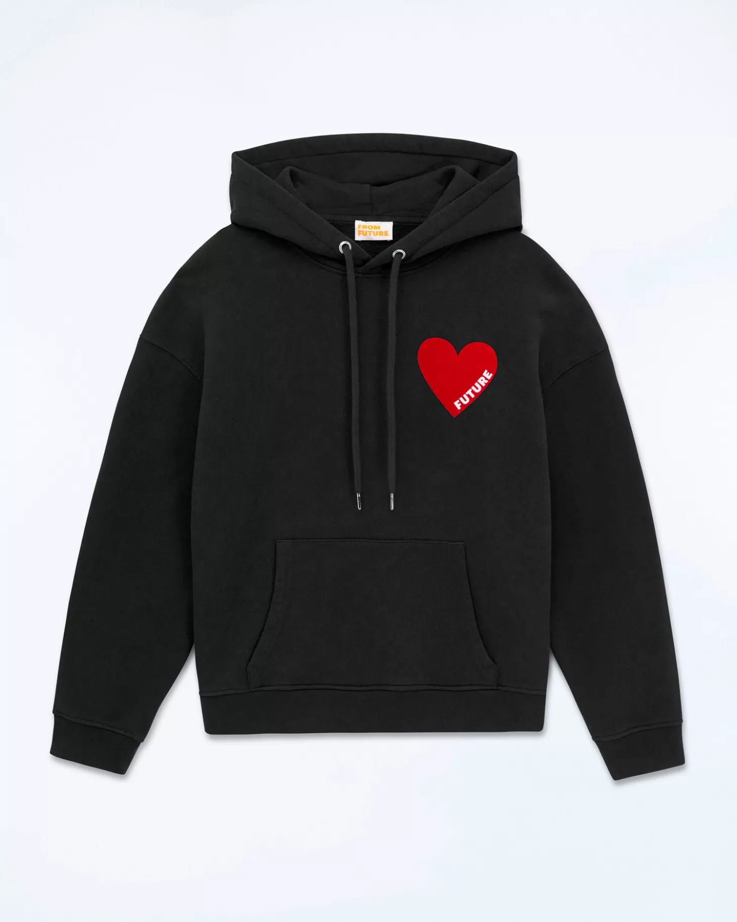 FROM FUTURE Heart Hoodie Sweatshirt Black Clearance