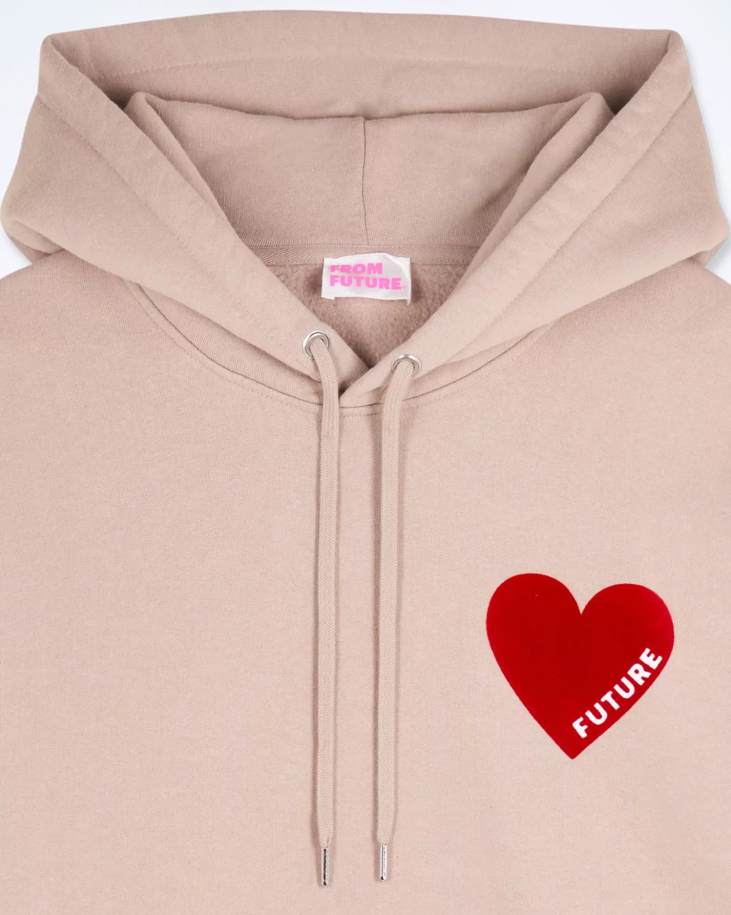 FROM FUTURE Heart Hoodie Sweatshirt Iced Sand Flash Sale