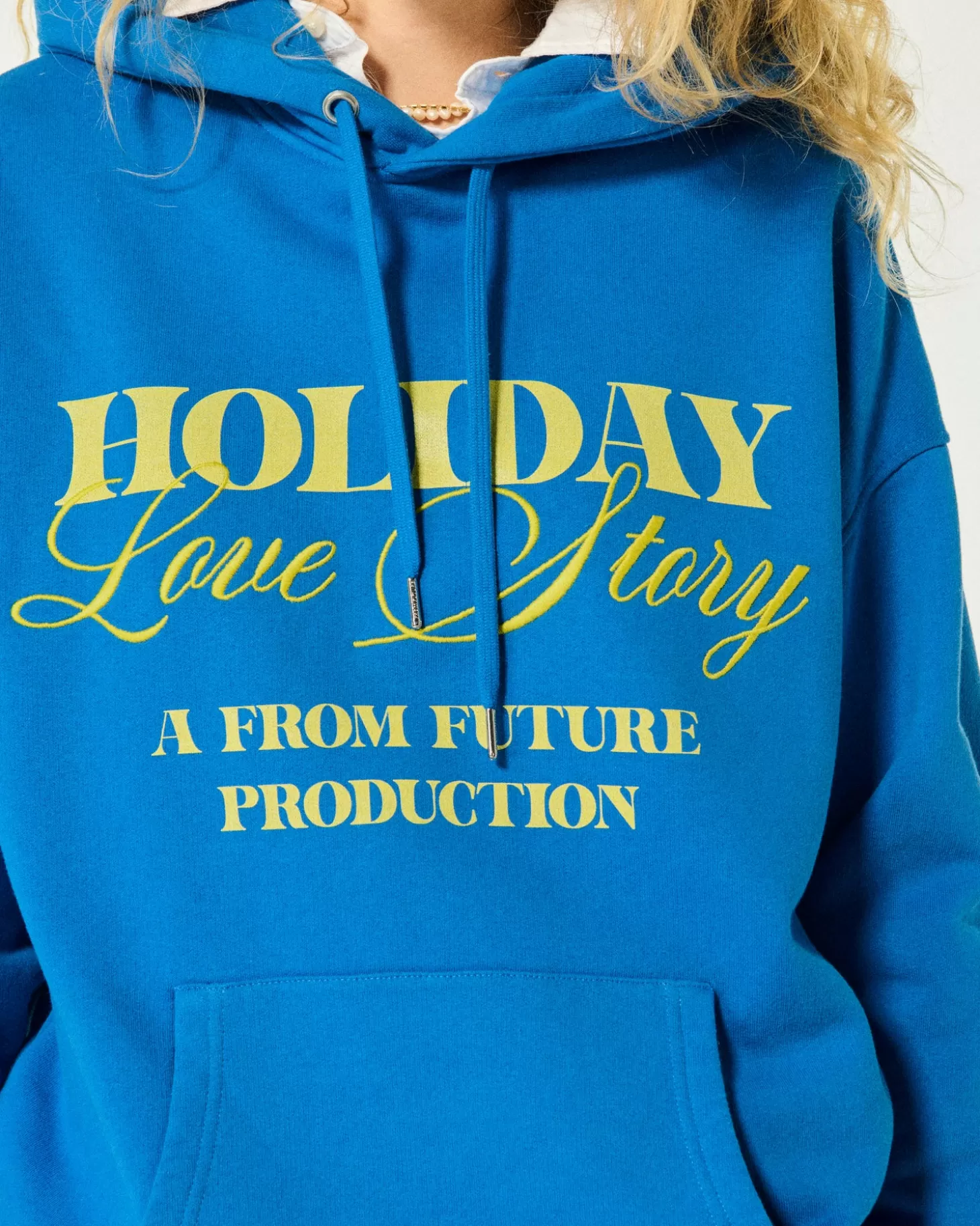 FROM FUTURE Hoodie Sweatshirt Surf Blue New