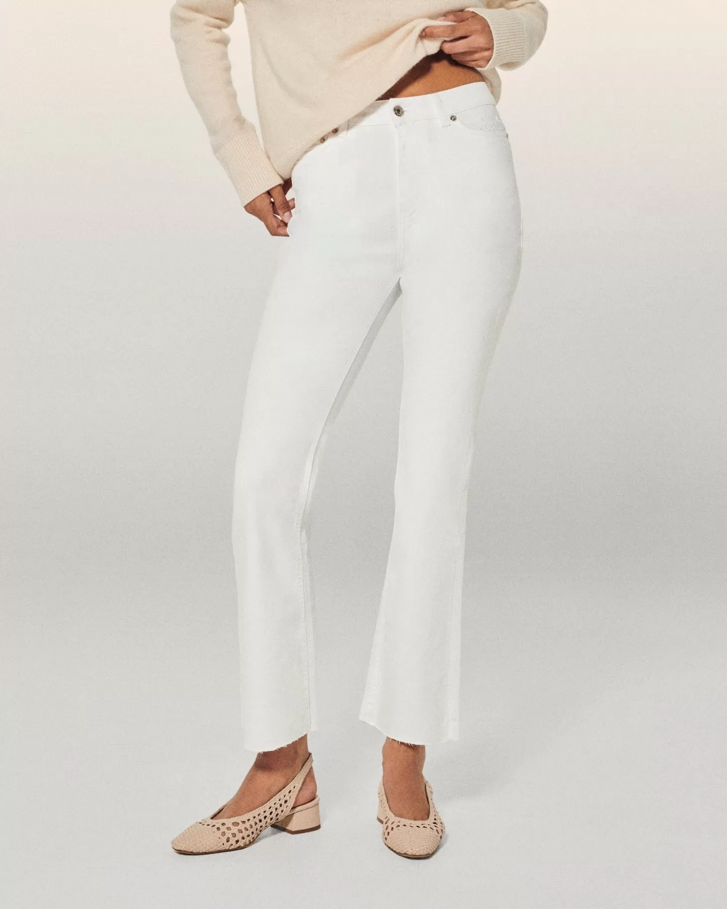 FROM FUTURE Jude Bootcut Jeans White Hot