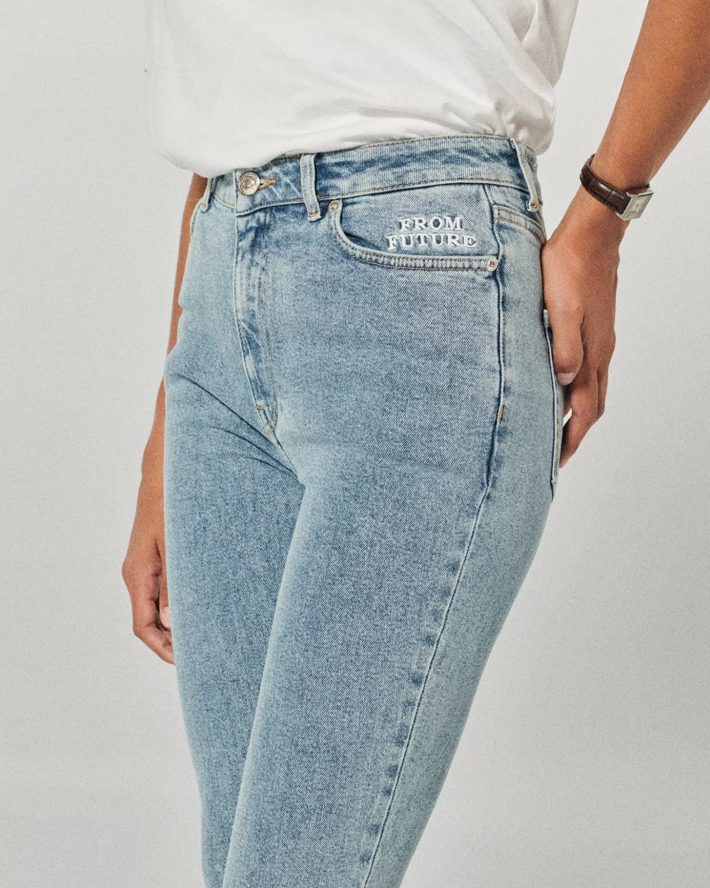 FROM FUTURE Jude Jeans Bootcut Light Blue Discount