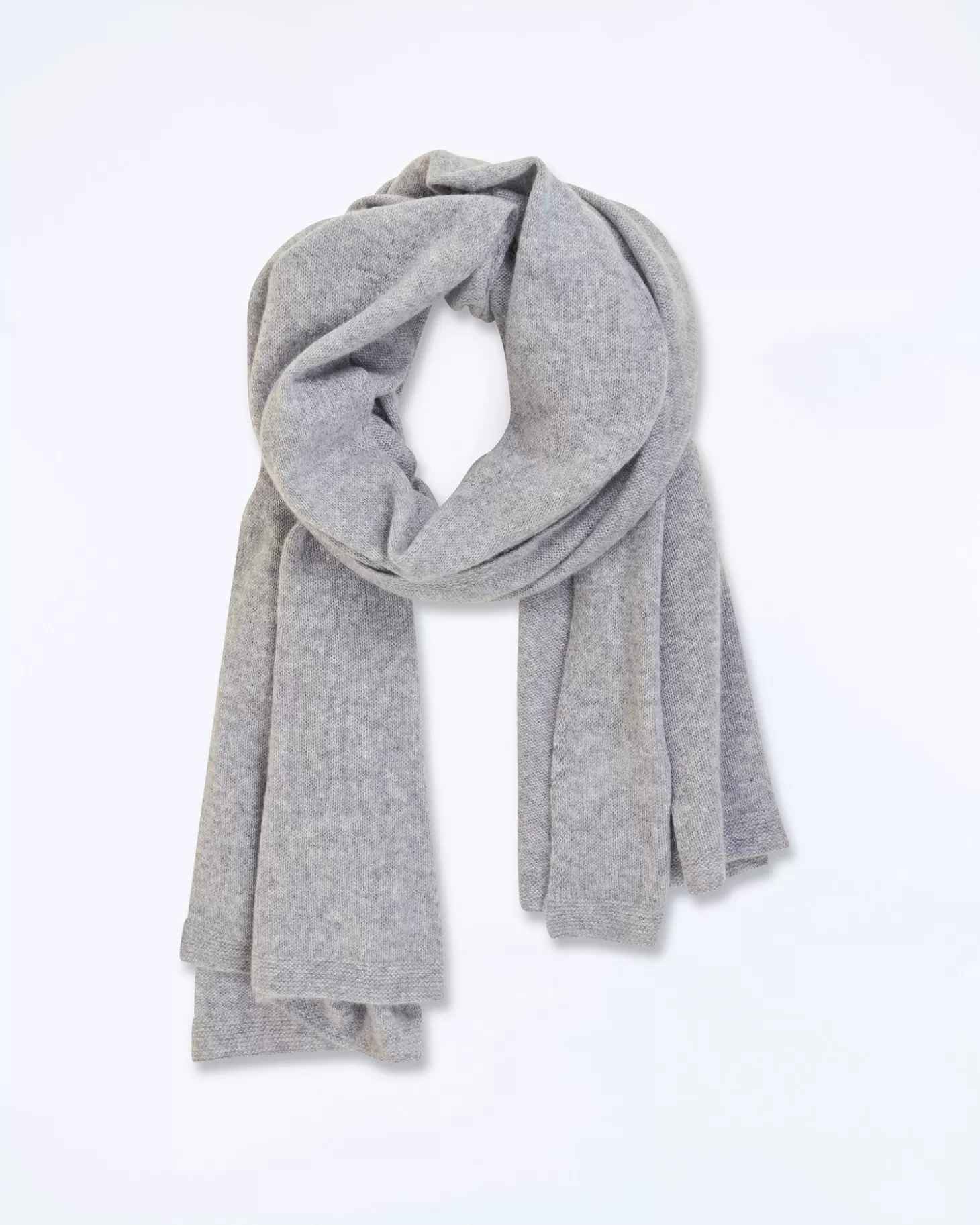 FROM FUTURE Large Lightweight Scarf Dark Heather Gray Hot