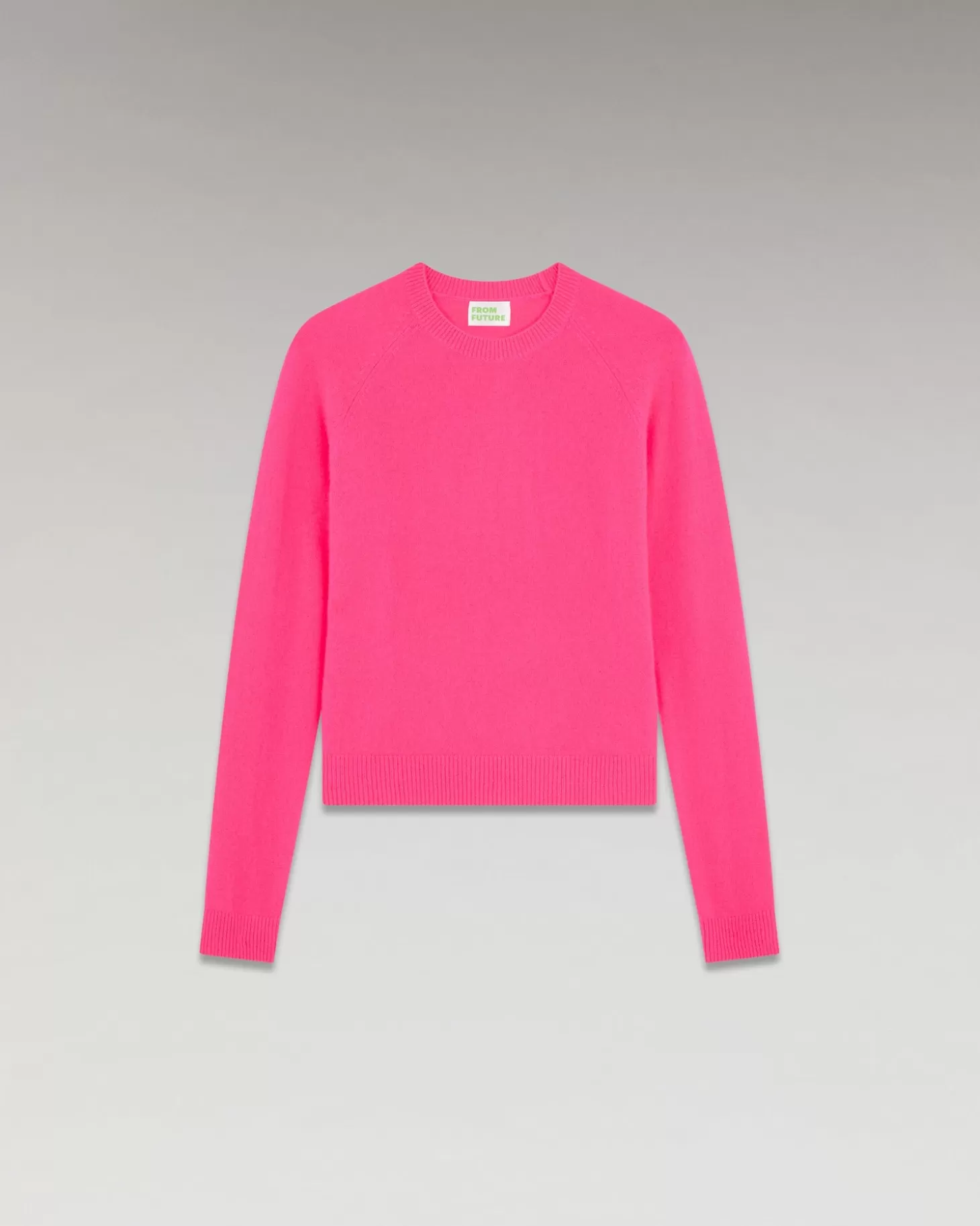 FROM FUTURE Light Crewneck Sweater Winter Fuschia New