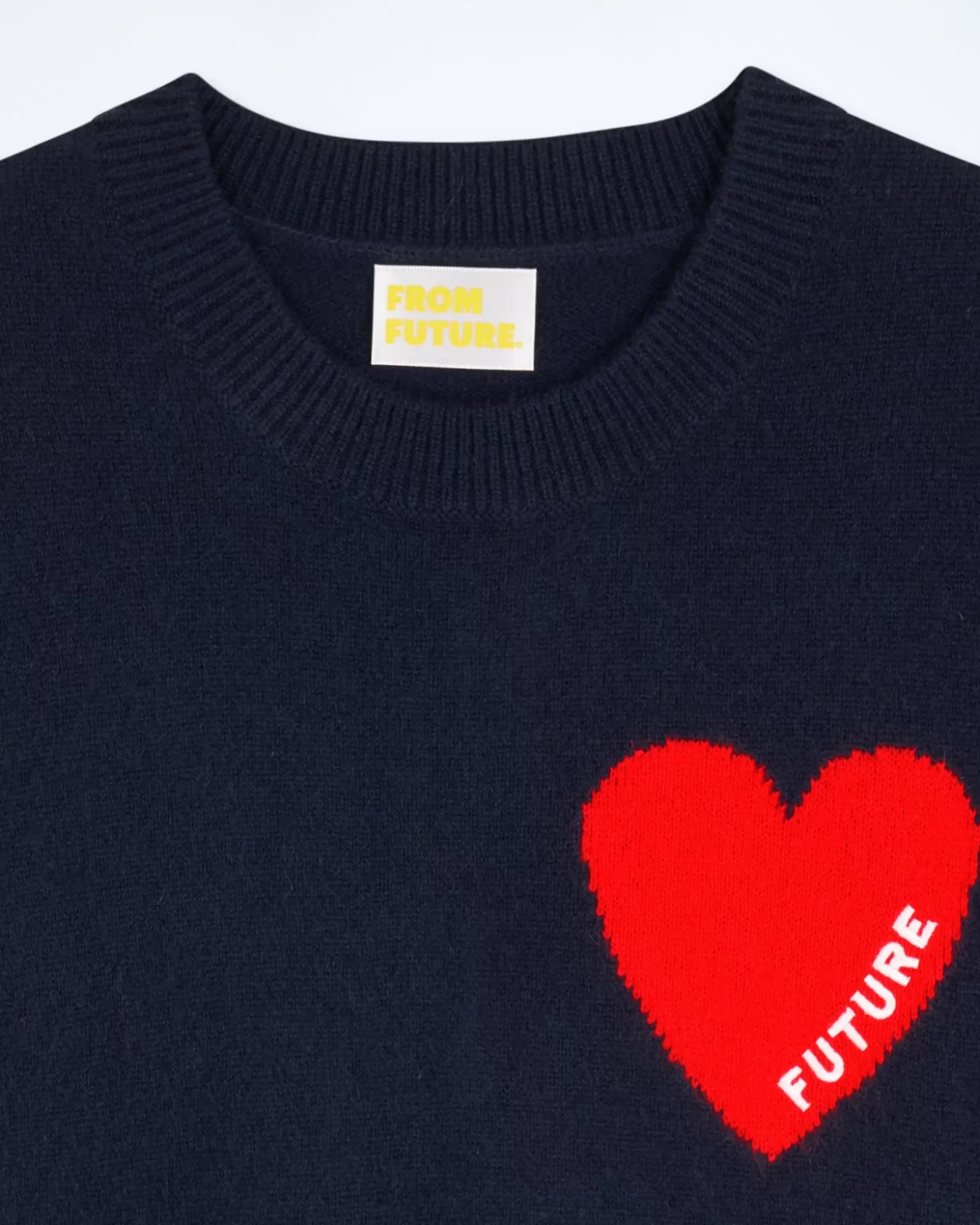 FROM FUTURE Light Heart Sleeveless Sweater Navy Discount