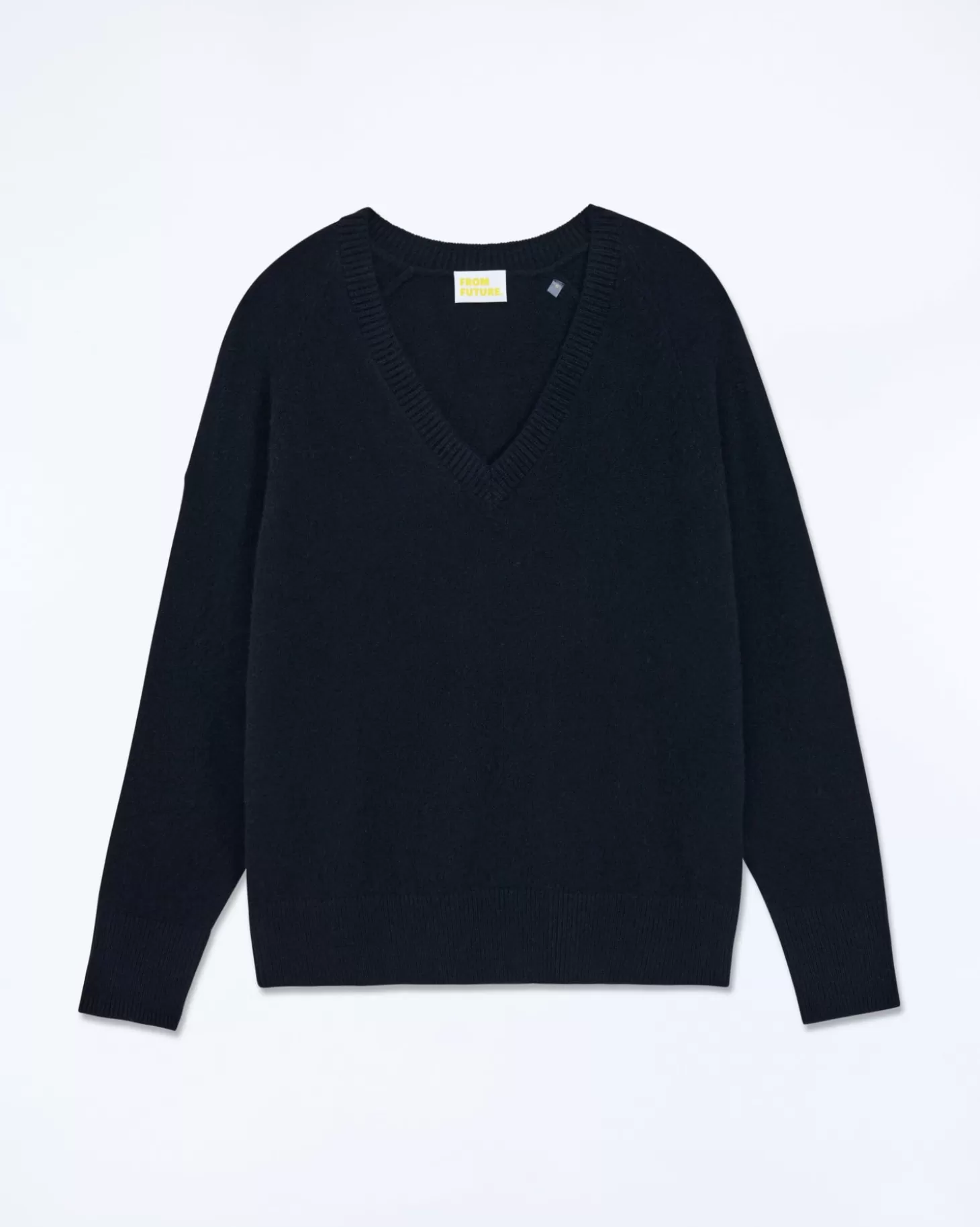 FROM FUTURE Light Oversize V-Neck Sweater Black Store