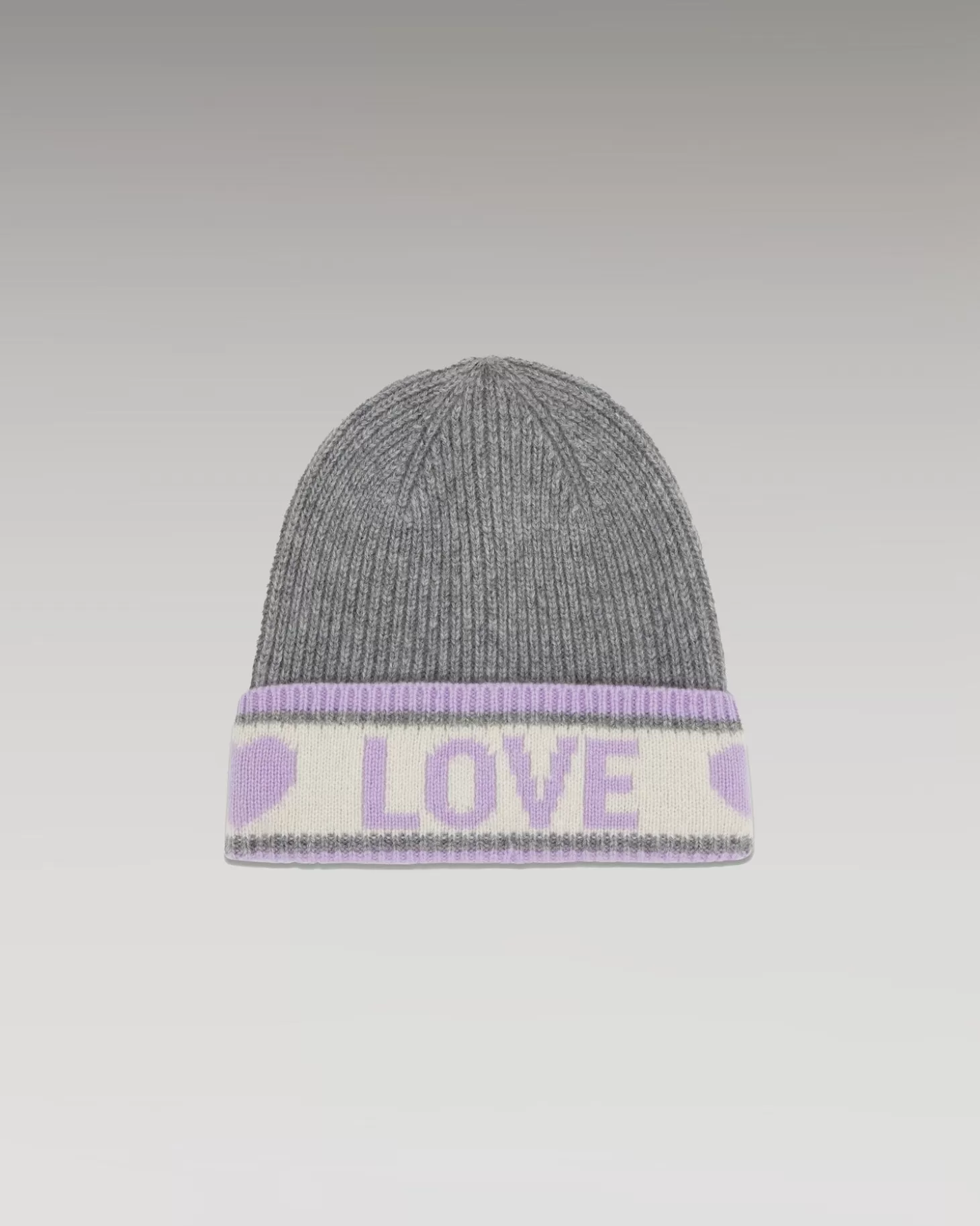 FROM FUTURE Love Cuffed Beanie Dark Heather Gray Best Sale