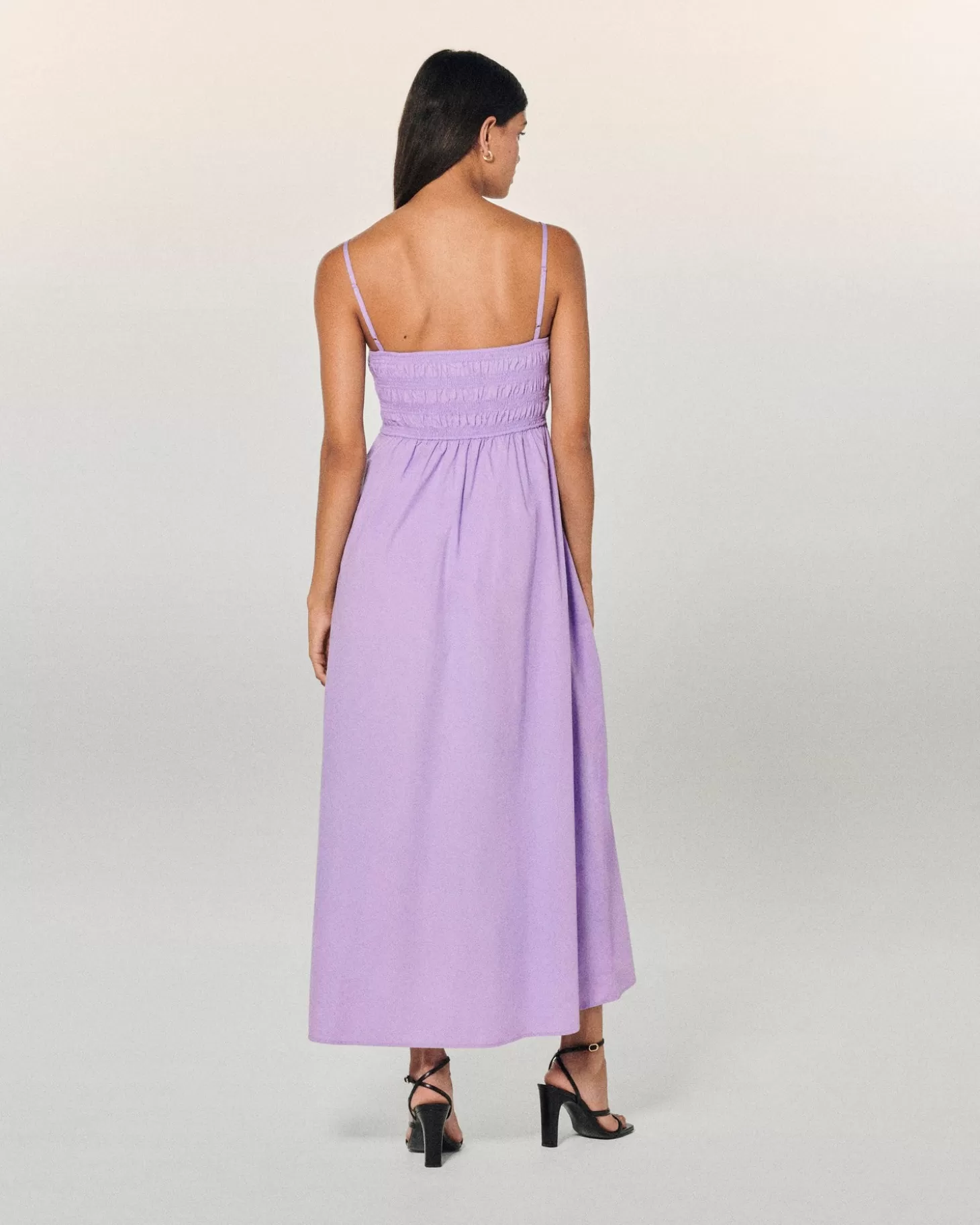 FROM FUTURE Mara Long Strap Dress Lilac Cheap