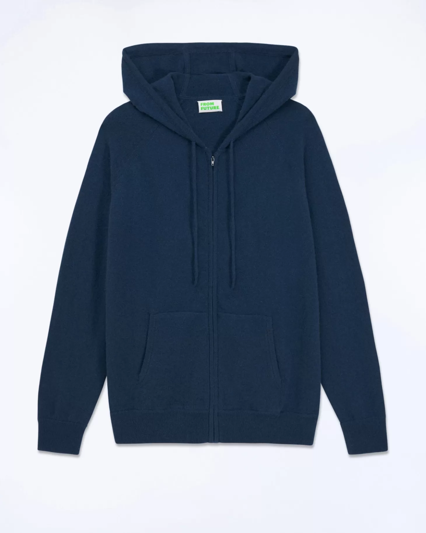 FROM FUTURE Plain Hoodie Sweater Midnight Blue Hot