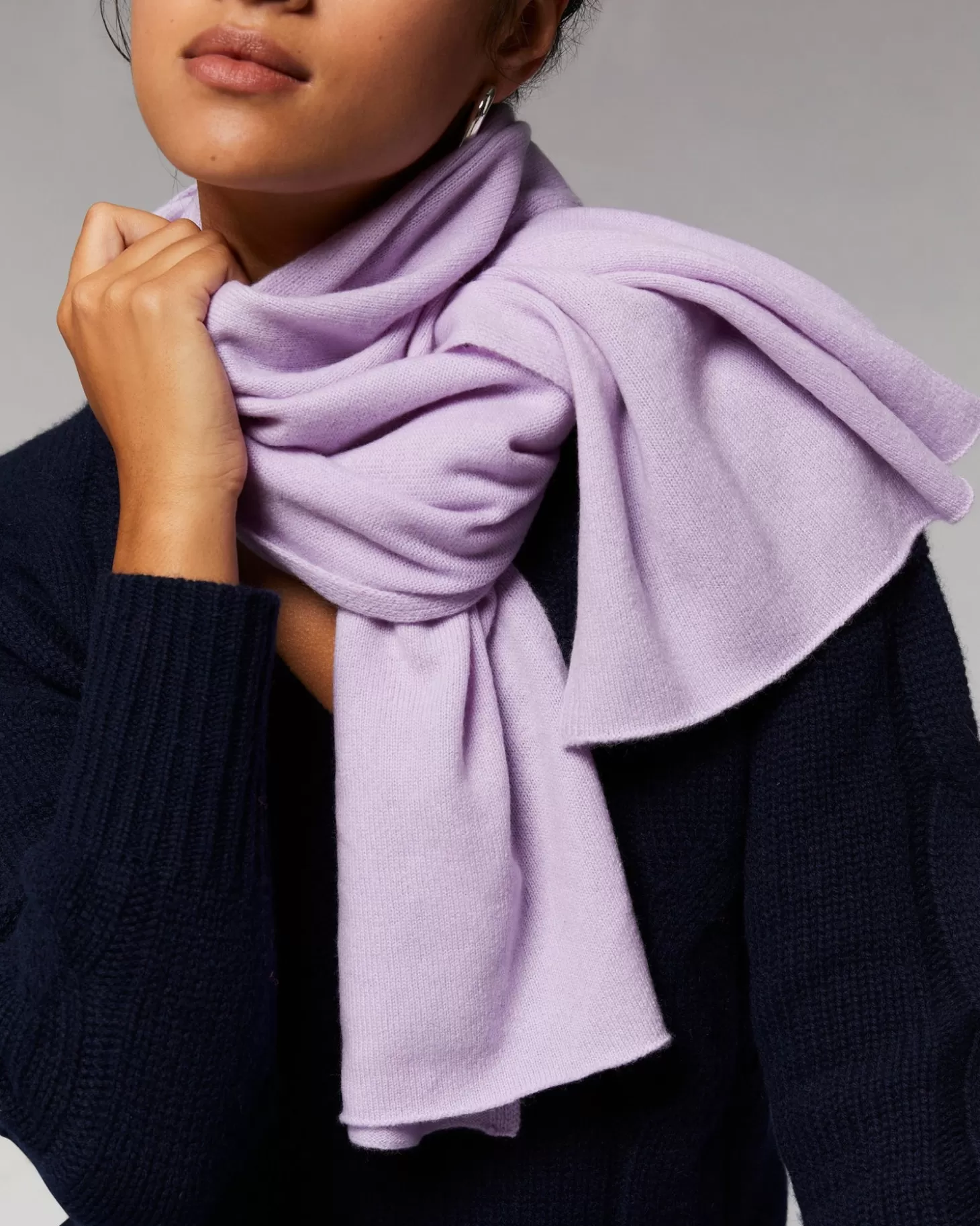 FROM FUTURE Regular Basic Scarf Sweet Lilac Outlet