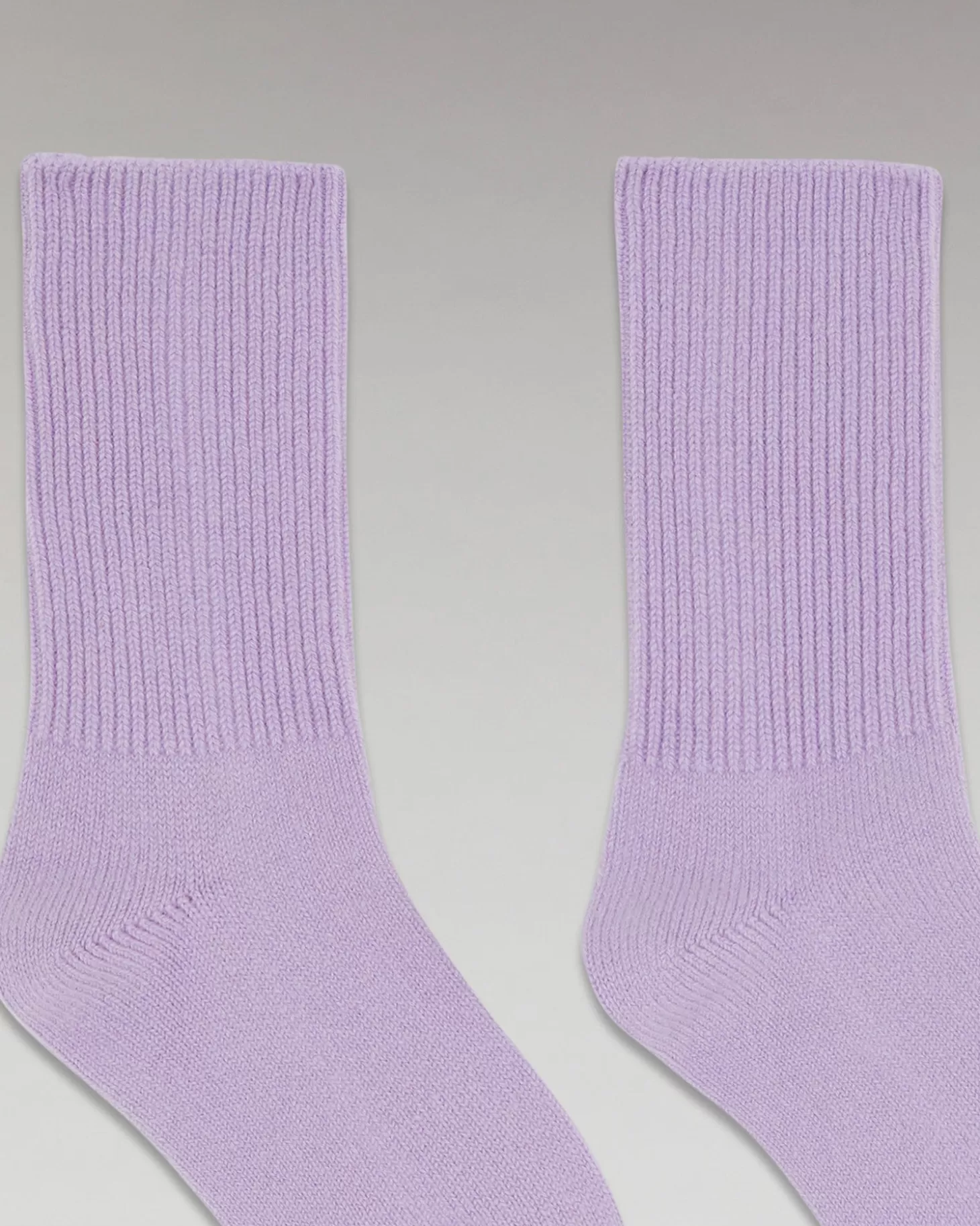 FROM FUTURE Ribbed Mid-High Socks Sweet Lilac Best Sale