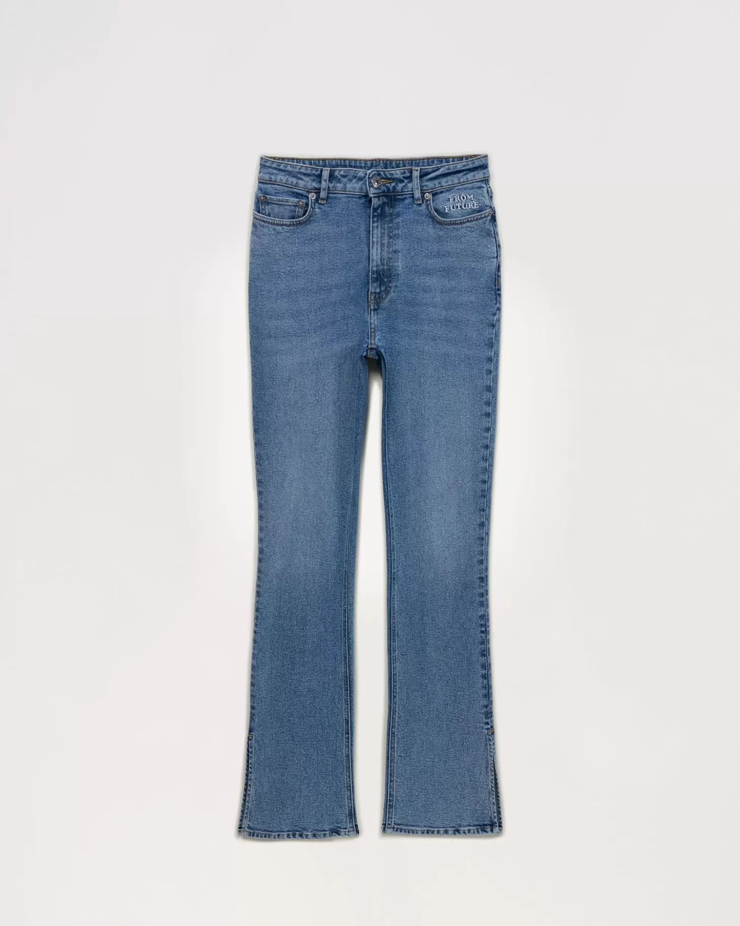 FROM FUTURE Slit Bootcut Joe Jeans Light Blue Cheap