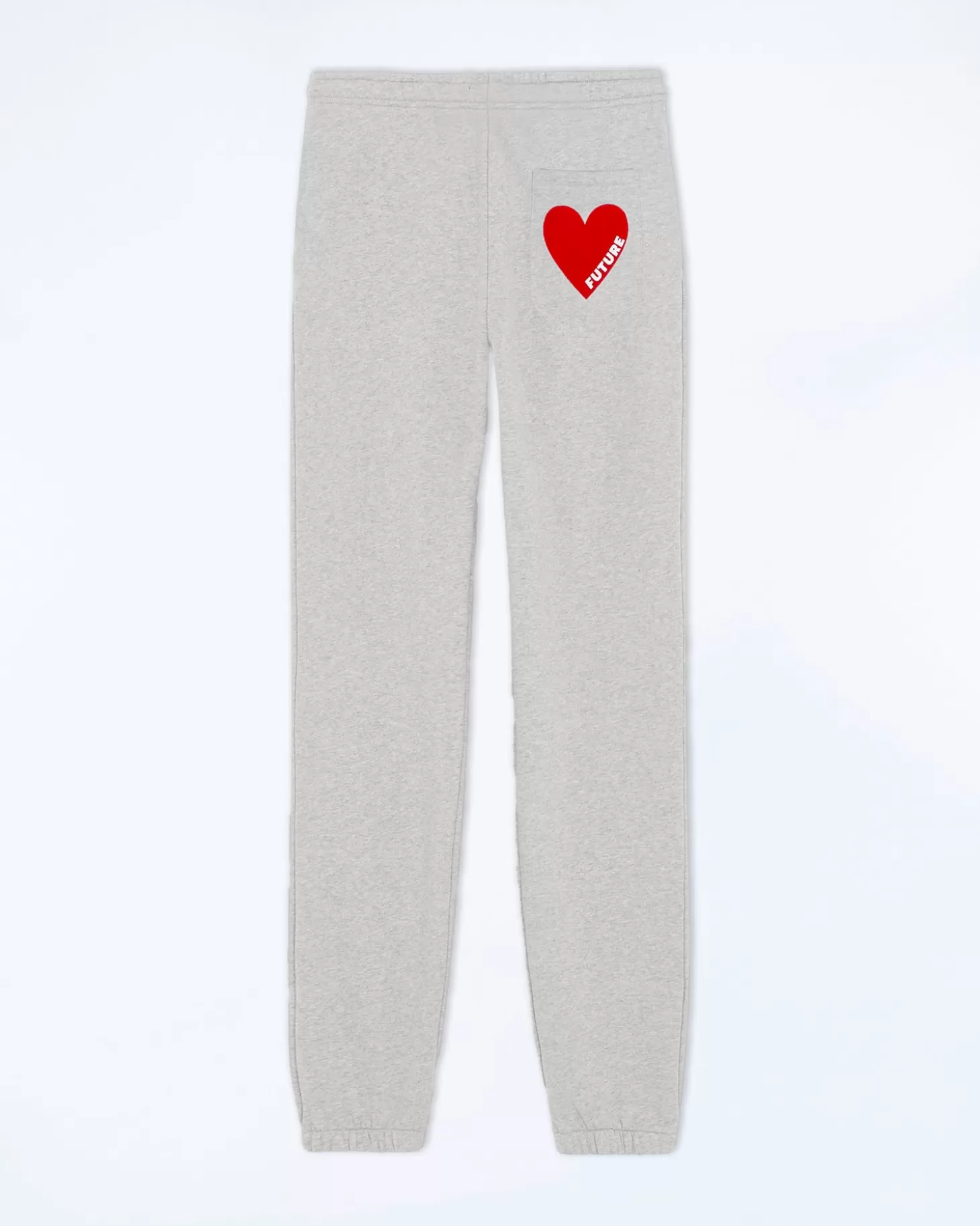 FROM FUTURE Straight Heart Joggers Light Heather Gray Clearance