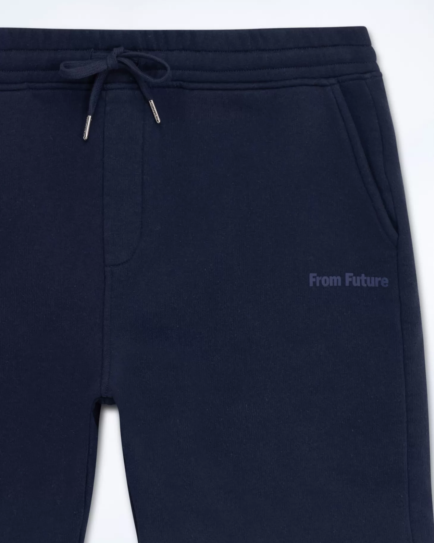 FROM FUTURE Straight Shorts Washed Navy Cheap