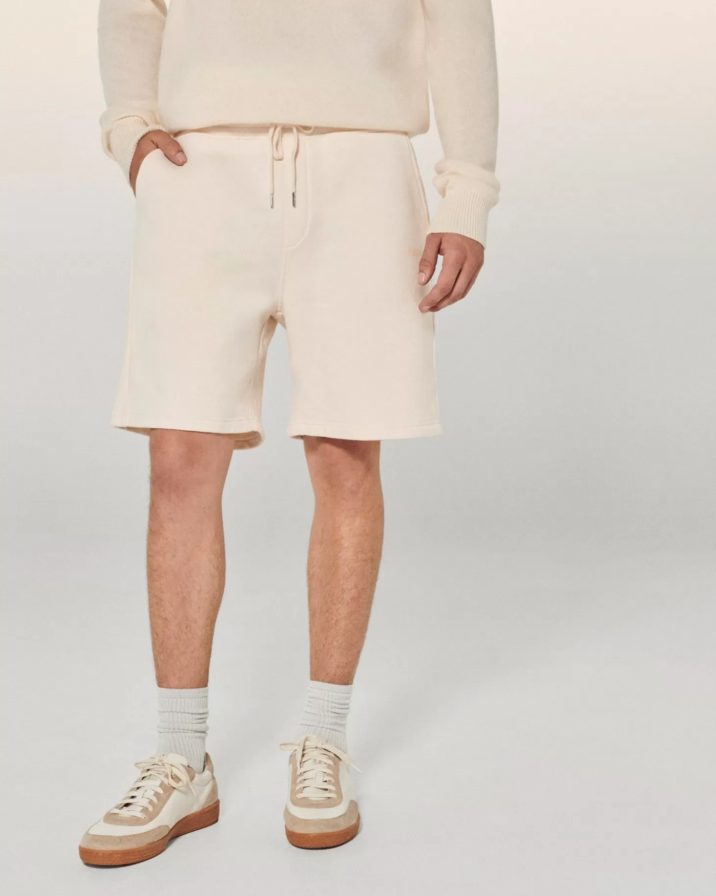 FROM FUTURE Straight Shorts Sand Fashion