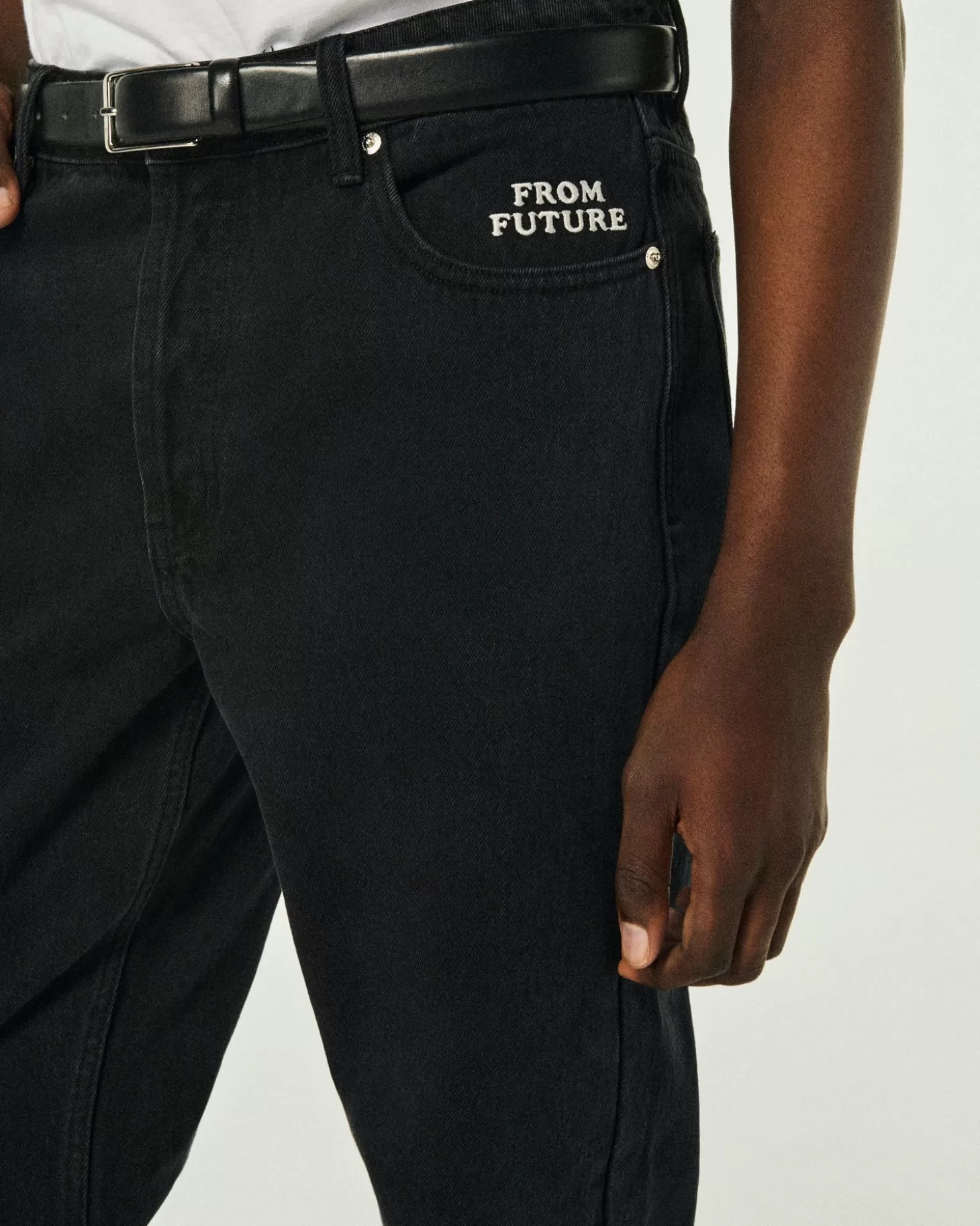 FROM FUTURE Tapered Jackson Jeans Washed Black Shop